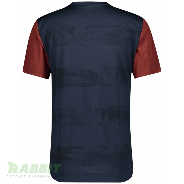 Scott SCO Shirt M's Trail Flow s/sl mi bl/ru red - Afbeelding 4