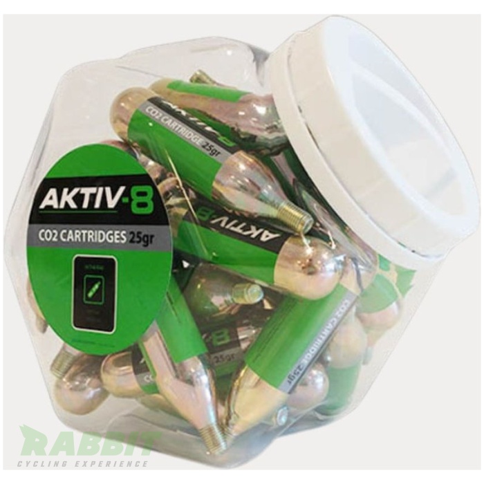Aktiv-8 Co2 Luchtpatronen (25gr) Met Schroefdraad
