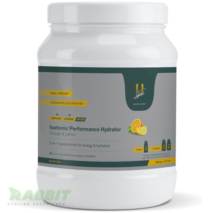 U-sport Isotonic Performance Hydrator Orange-Lemon 500 g