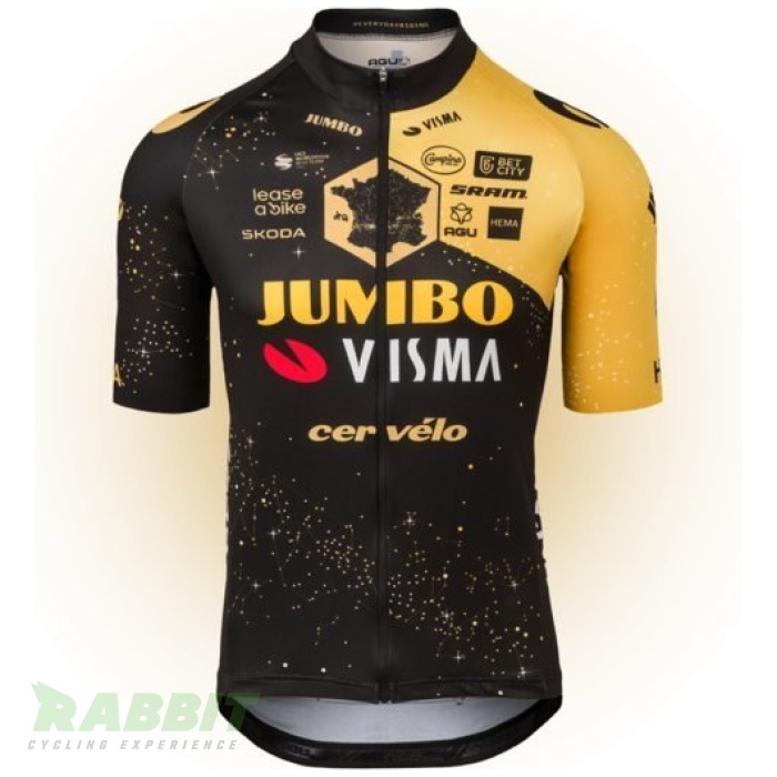 Agu jersey ss jumbo-visma replica men tdf