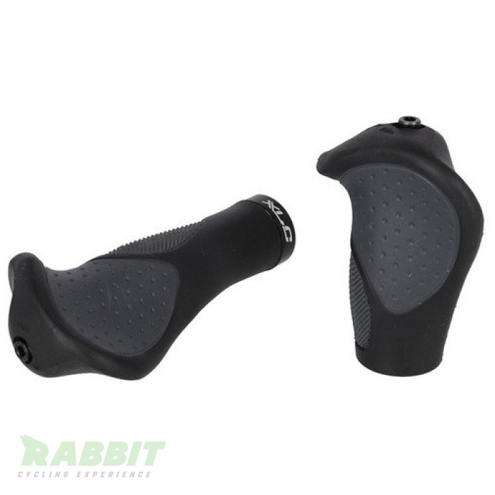 Xlc HANDVAT ERGO 135/92MM CF ZW/GRY STEL GRS22