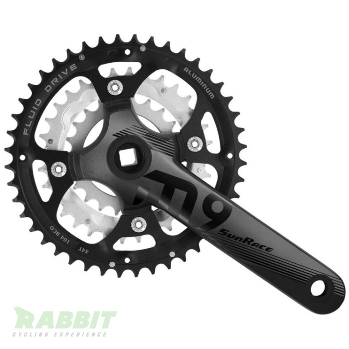 Sunrace CRANKSTEL 9V 44/32/22T AL/ST 175 ZW/ZI -5m